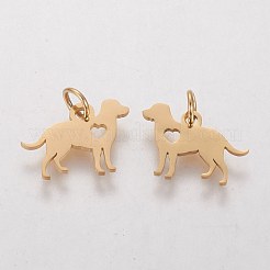 Pendentifs chiot en acier inoxydable 304&nbsp;STAS-Q201-T464G