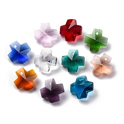100pcs 10 Farben Glasanhänger&nbsp;AJEW-H154-08A