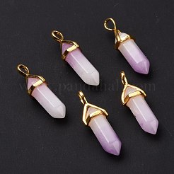 Pendentifs pointus jade blanc naturel&nbsp;G-K329-29G