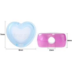 420pcs 12 Farben transparente Acrylperlen&nbsp;TACR-CJ0001-64