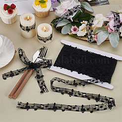 Bordure en dentelle de note de musique en polyester de 20 mètre&nbsp;OCOR-FG0002-83E