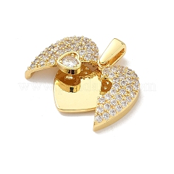 Pendentifs avec zircon cubiques à micro-pavés en laiton&nbsp;LS-KK-F905-01G-02