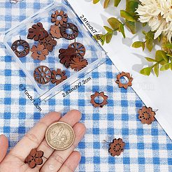 20 pieza 10 estilos de aretes de madera de nogal&nbsp;FIND-BBC0001-46
