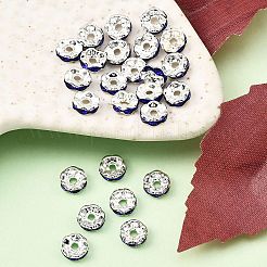 Messing Strass Zwischen perlen&nbsp;RB-A014-L6mm-05S