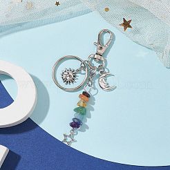 Porte-clés en alliage de style tibétain&nbsp;KEYC-JKC00718-02