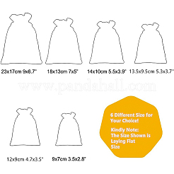 30pack 6 farben sackleinen taschen mit kordelzug geschenktüten schmuckbeutel für hochzeit und diy handwerk&nbsp;ABAG-BC0001-01