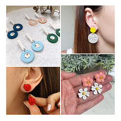 400 pieza de accesorios para pendientes de acero inoxidable 304 de tamaño 8&nbsp;STAS-CD0001-31