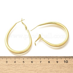 Pendientes de aro de latón para las mujeres&nbsp;EJEW-A121-22G