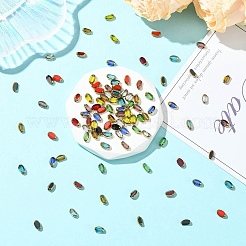 100 pz 10 colori perline di vetro trasparente&nbsp;GLAA-CJ0002-77