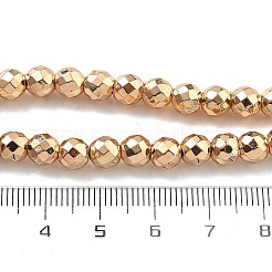 Fili di perline di ematite sintetica non magnetica elettrolitica&nbsp;G-B132-B01-01B