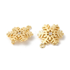 Verbindungsanhänger mit durchsichtigem Zirkonia-Pavé aus Messing&nbsp;KK-P234-03G