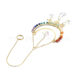 Décorations de pendentif en forme de larme de verre&nbsp;HJEW-JM01167