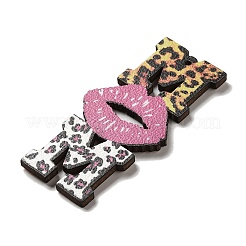 Pendentifs en bois thème fête des mères&nbsp;FIND-Z031-01G
