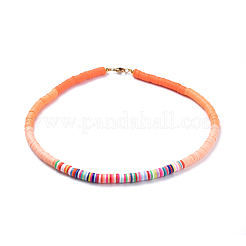 Collane di perline Heishi fatte a mano in argilla polimerica&nbsp;NJEW-JN02449
