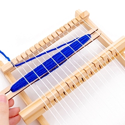 Abnehmbare Mini-Webmaschine aus Holz&nbsp;SENE-PW0002-083