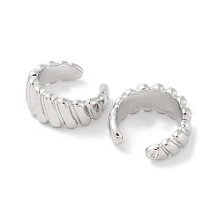 Ricerca dell'anello del polsino in ottone con placcatura a cremagliera&nbsp;EJEW-C081-15P