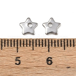 Anlaufgeschützte Anhänger aus 304 Edelstahl mit fünfzackigen Sternen&nbsp;X-STAS-Q171-03