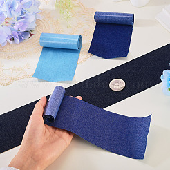 4 pieza de parches de tela vaquera de 4 colores para planchar y coser&nbsp;SENE-TA0001-04