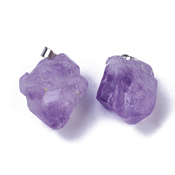 Pendentifs en améthyste naturelle&nbsp;X-G-G779-01P