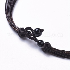 Fabrication de collier cordon ciré réglable&nbsp;MAK-L027-B01