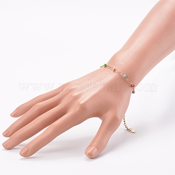Satelliten-Kettenarmbänder aus Edelstahl&nbsp;BJEW-JB06093