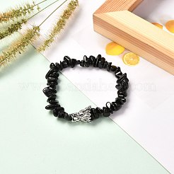Natürliches und synthetisches Stretch-Armband mit gemischten Edelsteinen für Männer und Frauen&nbsp;BJEW-JB06706