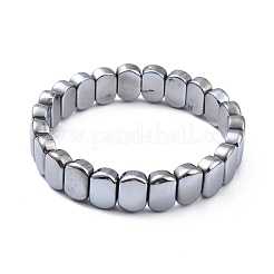 Natürliches Terahertz-Stein-Stretch-Armband mit ovalen Perlen&nbsp;G-D461-20A