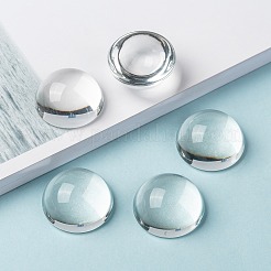 Transparent halbrund Glas Cabochons&nbsp;LS-X-GGLA-R027-30mm