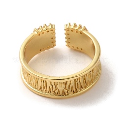Verstellbare Ringe aus Zirkonoxid aus Messing mit Mikropflaster&nbsp;RJEW-K259-01D-G