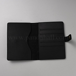 Couverture de portefeuille de passeport de voyage en cuir rectangle&nbsp;AJEW-WH20007-05A