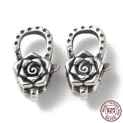 925 Karabinerverschluss aus Thailand-Sterlingsilber&nbsp;STER-D003-44AS