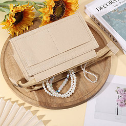 Inserto organizador de monedero de fieltro rectangular&nbsp;DIY-CO0001-11A-01
