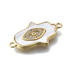 Ciondoli di collegamento della mano di Hamsa&nbsp;KK-V010-02G-01