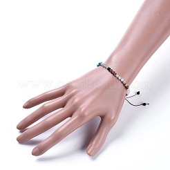Verstellbarer Nylonfaden geflochtene Perlen Armbänder&nbsp;BJEW-JB04442