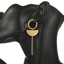 Pendientes colgantes con borla de cadena de serpiente de acero inoxidable 304 y acero inoxidable 201&nbsp;EJEW-JE07388