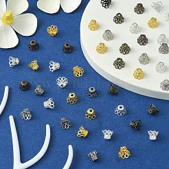 600 capuchon de perles en fer de 6 couleurs.&nbsp;IFIN-YW0003-06