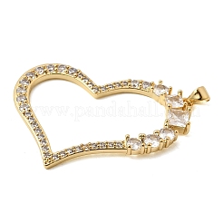Pendentifs en laiton zircon cubique transparent&nbsp;KK-H267-043B-G