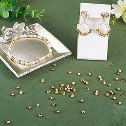 200 pièce de perles d'espacement en laiton de 4 styles&nbsp;KK-TA0009-05