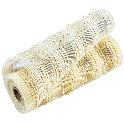 Dekoratives Polyester-Netzband für Weihnachtsbäume&nbsp;SIL-WH20025-050D