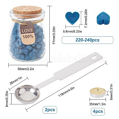Kits de partículas de cera de sellado para sello de sello retro&nbsp;DIY-CP0003-60S