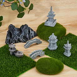 6 Stück 6 Stile Naturedelstein- und Harzornamente&nbsp;AJEW-FH0005-09