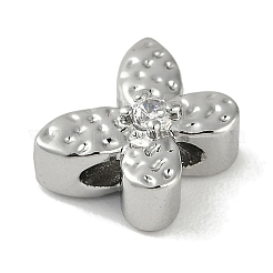 Perles de zircone cubique micro pave en Laiton&nbsp;KK-P283-19P