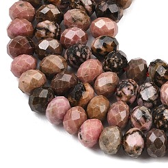Natur Rhodonit Perlen Stränge&nbsp;G-C259-A25-5x8mm