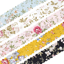 Nastro in poliestere stampato a fiori in 5 colori&nbsp;OCOR-CY0004-69