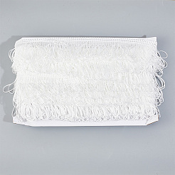 Ruban de dentelle à pampilles en polyester&nbsp;DIY-WH0308-535A