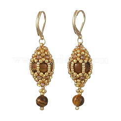 Boucles d'oreilles pendantes en pierre précieuse pour femmes&nbsp;EJEW-MZ00785