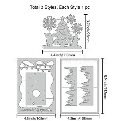 Pochoirs de Matrice de découpe de découpe en acier au carbone thème noël&nbsp;DIY-WH0309-1228