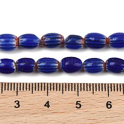 Colliers de perles ovales en verre millefiori faites à la main&nbsp;LK-Z001-02A-02