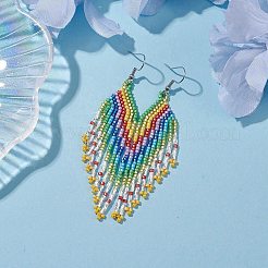 Boho 304 Edelstahl mit Glas-Ohrstecker&nbsp;EJEW-MZ00177