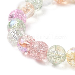 Bling-Galss-Stretch-Armband mit runden Perlen&nbsp;BJEW-JB09242